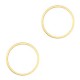 DQ metal closed ring 15mm Gold
